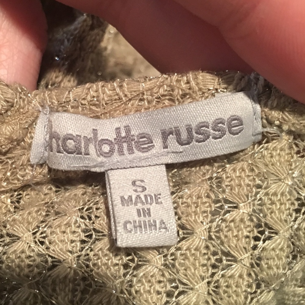 Ultra Comfy! Charlotte Russe Sparkle Knit Top - Picture 4 of 8